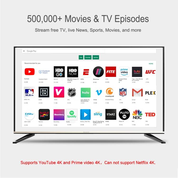 MECOOL KM1 4K Ultra HD Smart Android 9.0 Amlogic S905X3 TV Box with Remote Controller, 4GB+64GB, Sup