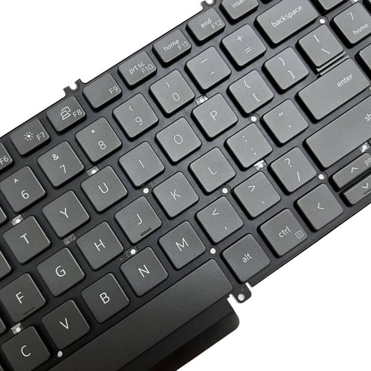 For Dell Latitude 5520 5521 Precision 3560 3561 US Version Backlight Laptop Keyboard(Black)