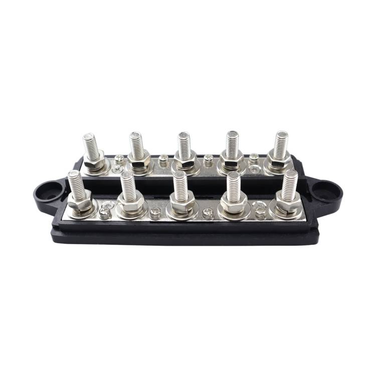 CP-4135 RV / Yacht M10 5-stud Double Row Busbar(Red Black)