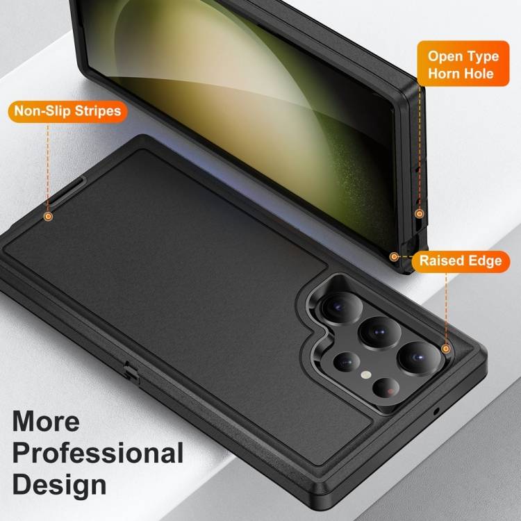 For Samsung Galaxy S24 Ultra 5G Life Waterproof Rugged Phone Case(Black)
