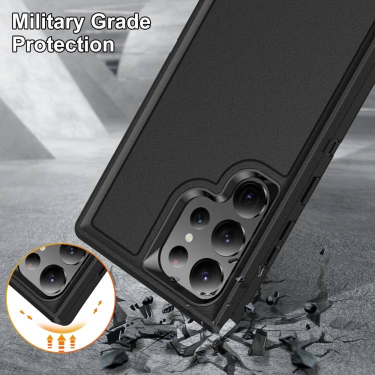 For Samsung Galaxy S24 Ultra 5G Life Waterproof Rugged Phone Case(Black)