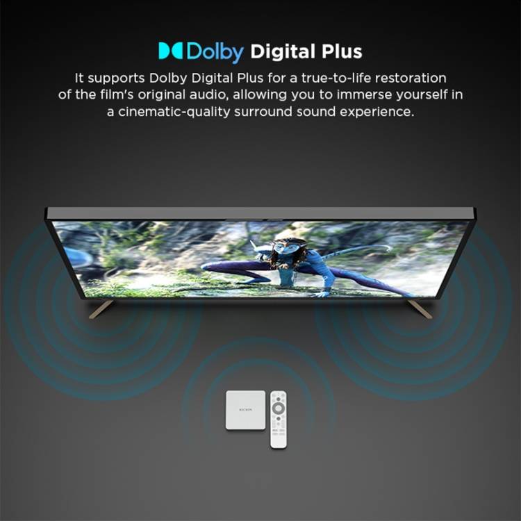 Kickpi KP1 Dual Band WiFi 4K HD Android TV Box, RAM:2GB+32GB(EU Plug)