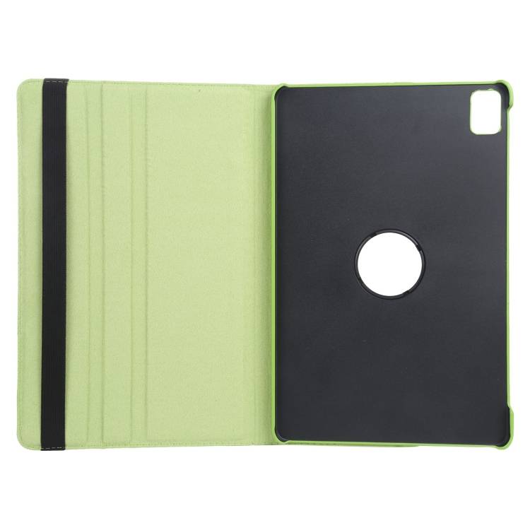 For iPad Air 11 2024 360 Degree Rotation Litchi Texture Leather Tablet Case with Holder(Green)