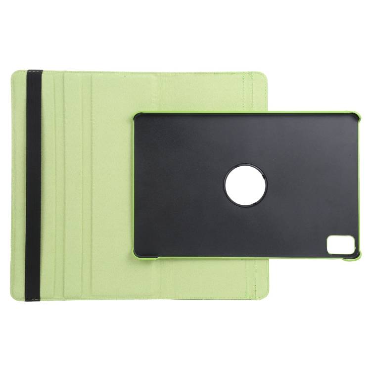 For iPad Air 11 2024 360 Degree Rotation Litchi Texture Leather Tablet Case with Holder(Green)