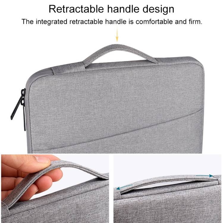 ND01D Felt Sleeve Protective Case Carrying Bag for 14.1 inch Laptop(Black)