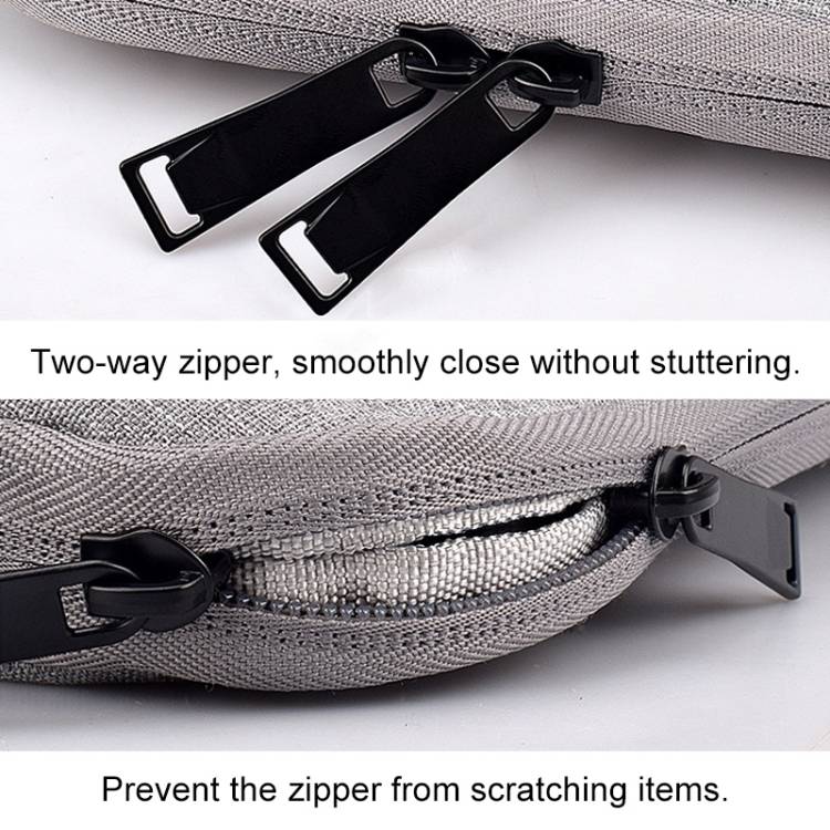 ND01D Felt Sleeve Protective Case Carrying Bag for 14.1 inch Laptop(Black)