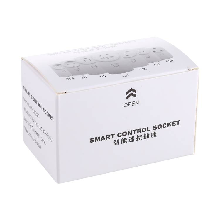 AK-DL220 220V Smart Wireless Remote Control Socket with Remote Control, Plug Type:EU Plug