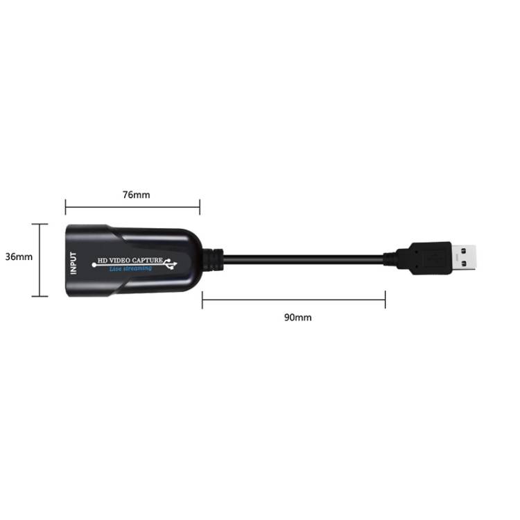 K004 HDMI to USB 3.0 UVC HD Video Capture (Black)