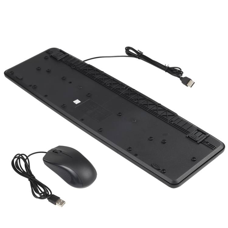 KB-8377 USB Wired Keyboard Mouse Set (Black)