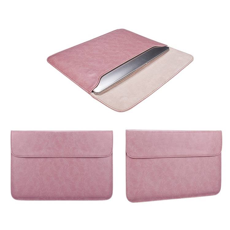 PU01S PU Leather Horizontal Invisible Magnetic Buckle Laptop Inner Bag for 13.3 inch laptops, with S