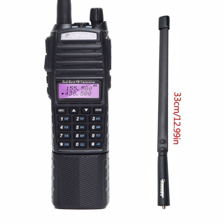 BaoFeng UV-82T Tri-Band Two-Way Radio Dual Antenna Handheld Walkie Talkie, EU Plug