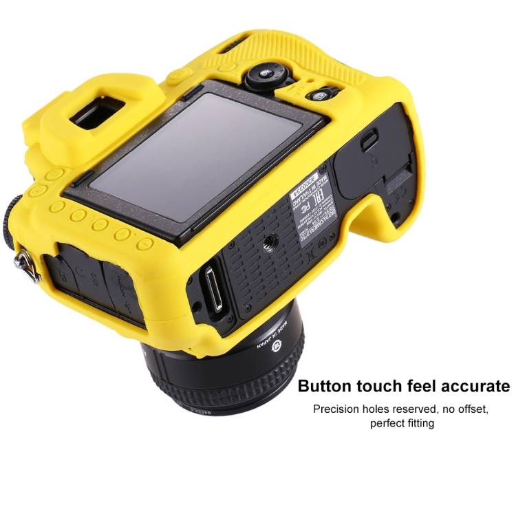 PULUZ Soft Silicone Protective Case for Nikon D750(Yellow)