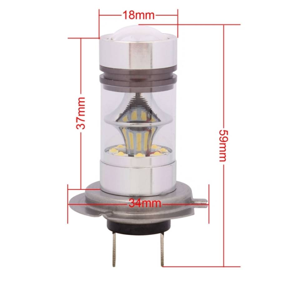 H7 850LM 100W LED Car Front Headlights / Daytime Running Light / Driving Lamp Bulb, DC 12-24V(Cool W