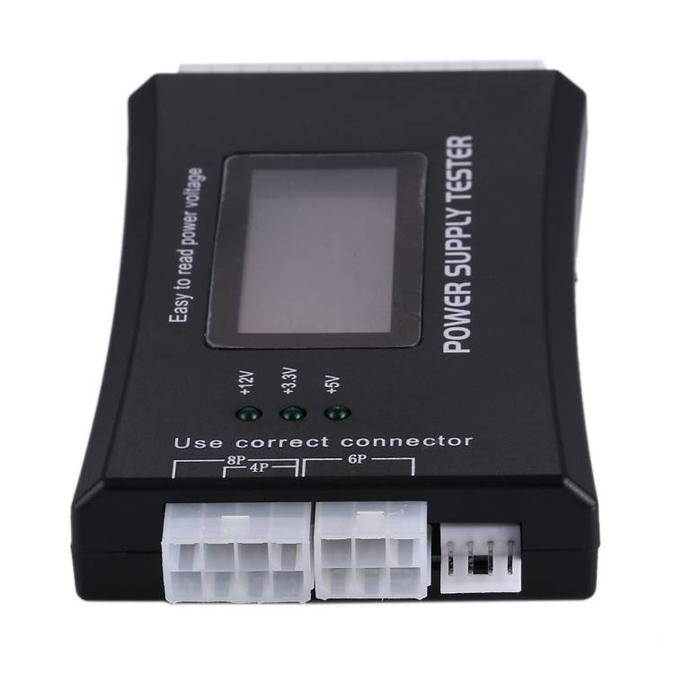 Digital LCD Display PC Computer 20/24 Pin Power Supply Tester Checker Power Measuring Diagnostic Tes