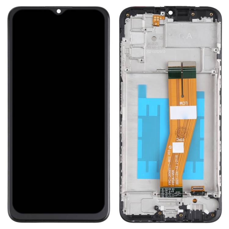 Original LCD Screen and Digitizer Full Assembly with Frame for Samsung Galaxy A03s SM-A037F