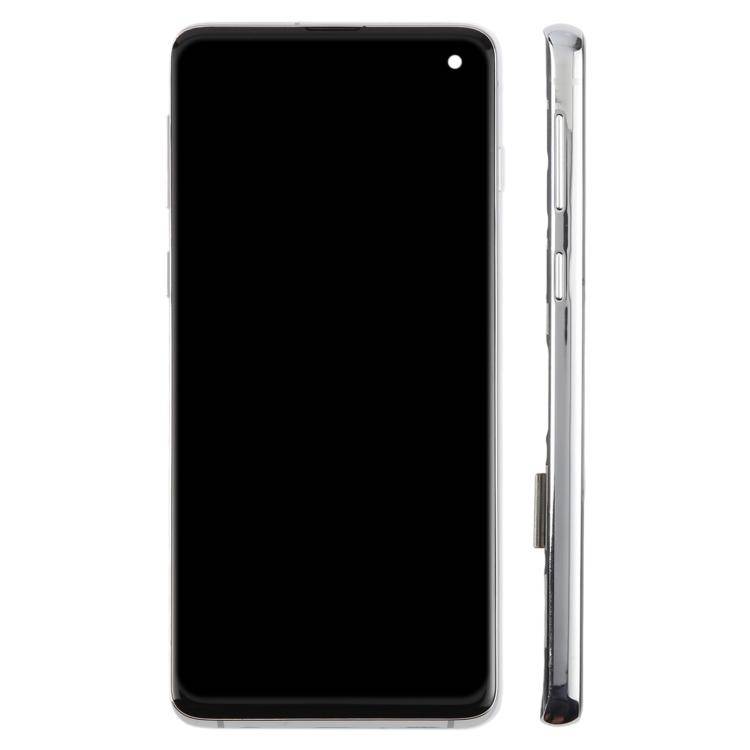 TFT LCD Screen For Samsung Galaxy S10 SM-G973 Digitizer Full Assembly with Frame,Not Supporting Fin