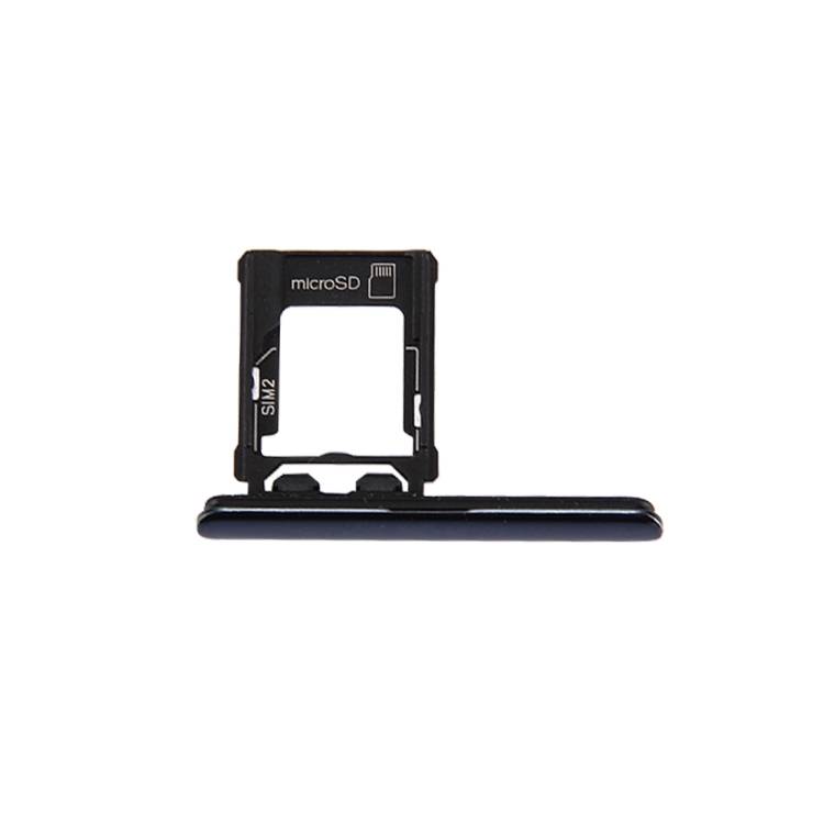Micro SD / SIM Card Tray + Card Slot Port Dust Plug for Sony Xperia XZ Premium (Dual SIM Version)(Bl