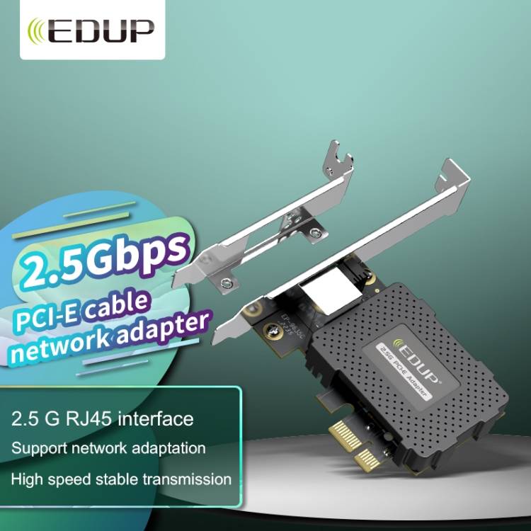 EDUP EP-9635C 2.5Gbps Gigabit Game Wired Network Card 2500M High Speed Internet Port Expansion Deskt
