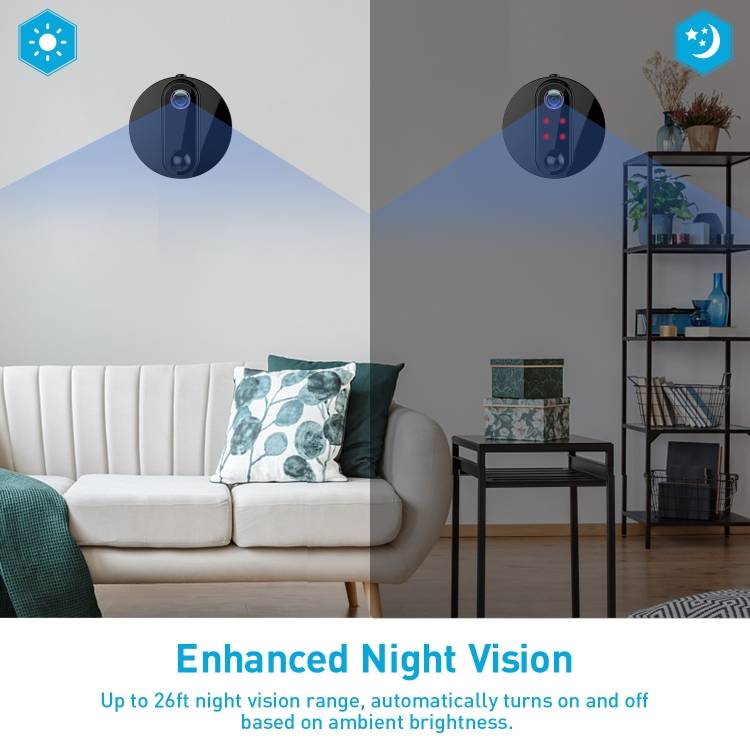 R6 4K HD WiFi Camera Support Remote View Portable Mini Night Vision Video Camera