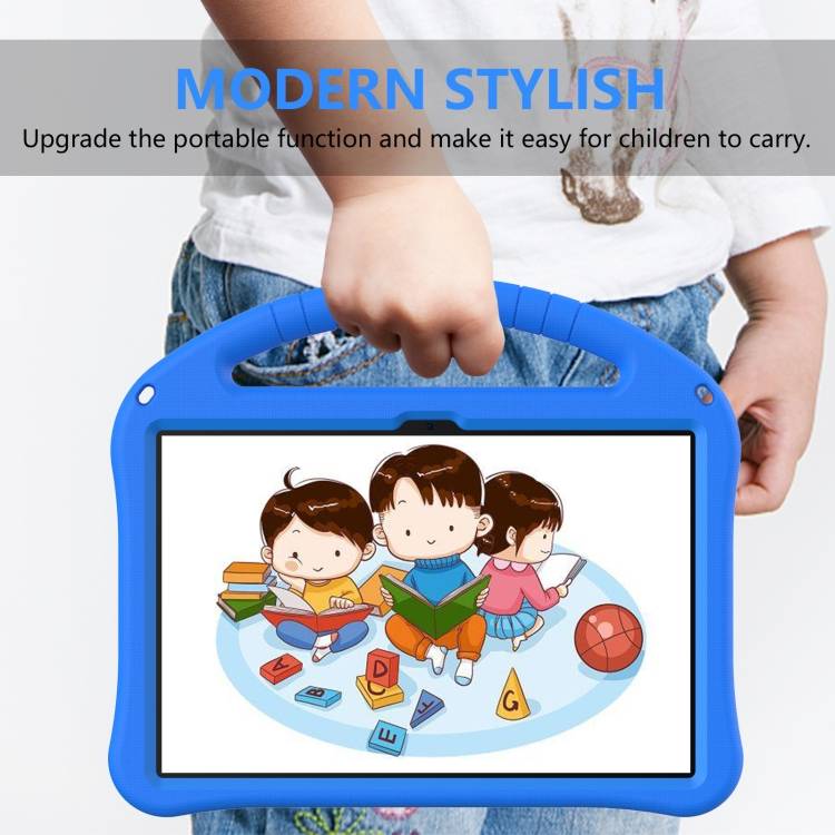 For Blackview Tab 80 10.1 2023 EVA Shockproof Tablet Case with Holder(Blue)