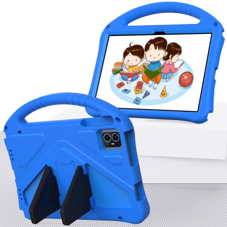 For Blackview Tab 80 10.1 2023 EVA Shockproof Tablet Case with Holder(Blue)
