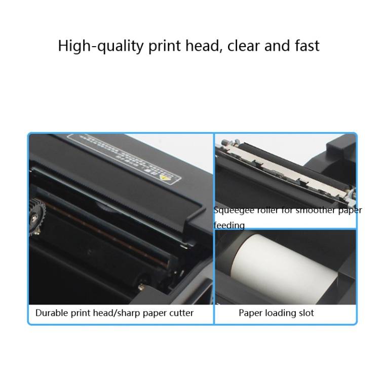 Xprinter XP-A160M Thermal Printer Catering Bill POS Cash Register Printer, Style:EU Plug(USB)