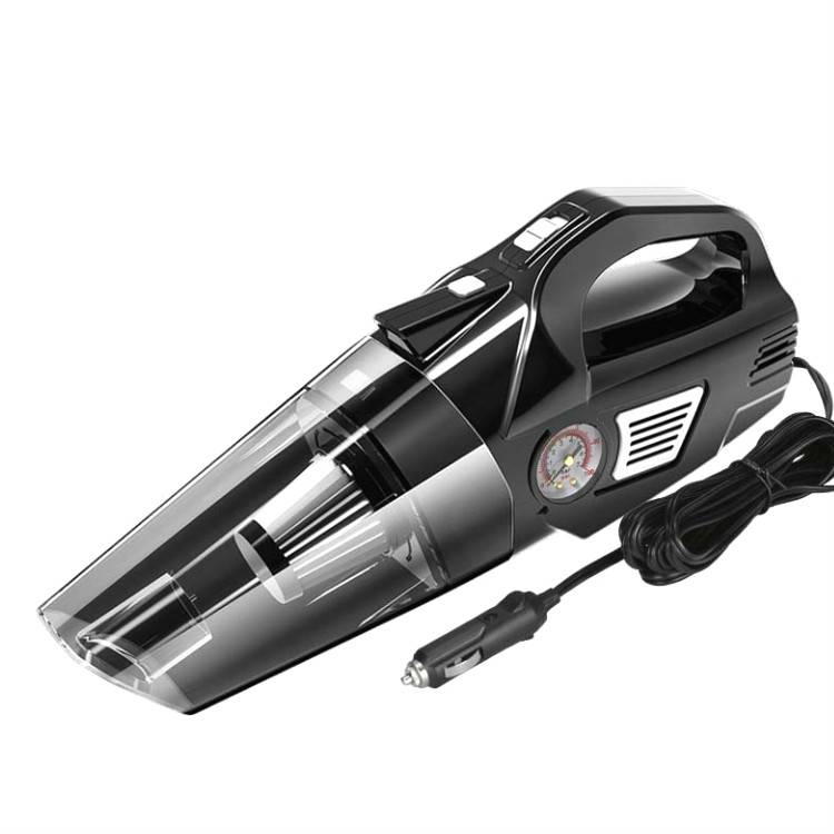 Car Vacuum Cleaner Air Pump Four-In-One Car Air Pump Digital Display 120W, Specification:Wired, Sty