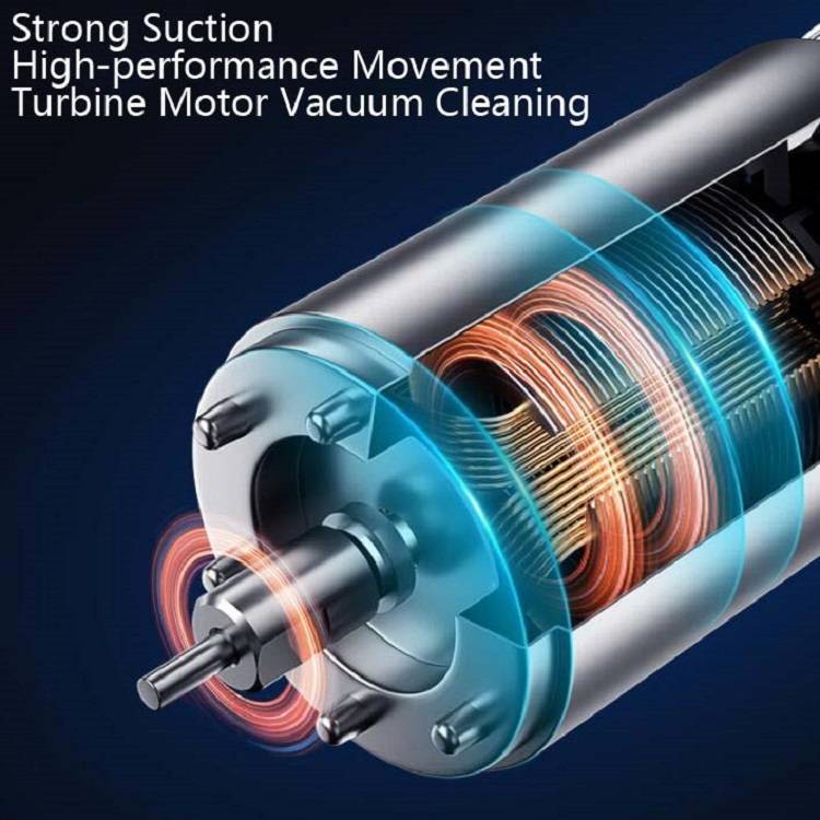 Car Vacuum Cleaner Air Pump Four-In-One Car Air Pump Digital Display 120W, Specification:Wired, Sty