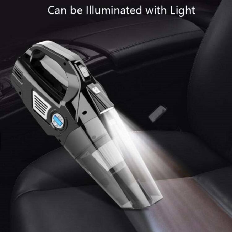 Car Vacuum Cleaner Air Pump Four-In-One Car Air Pump Digital Display 120W, Specification:Wired, Sty