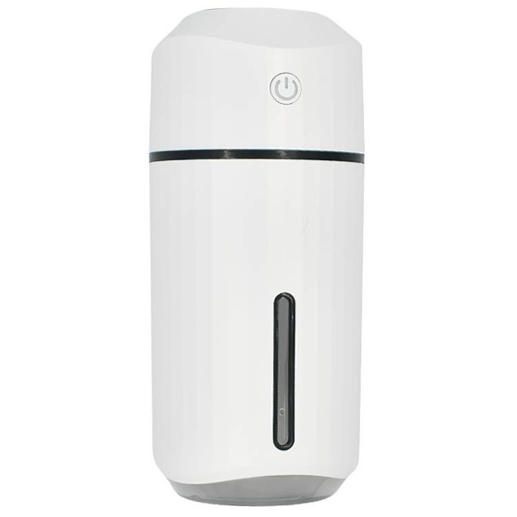 Mini USB Colorful Night Light Home Car Humidifier, Style:Rechargeable(White)