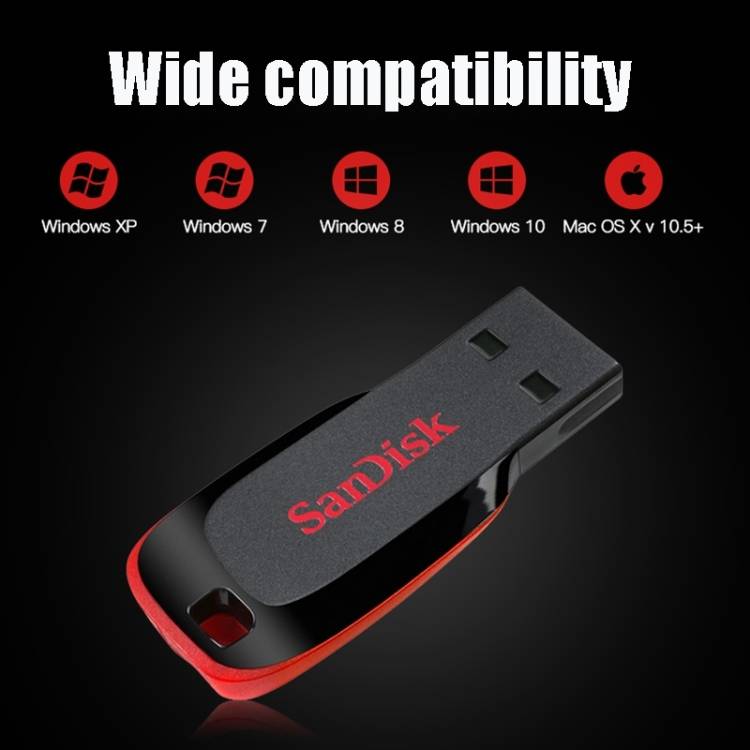 SanDisk CZ50 Mini Office USB 2.0 Flash Drive U Disk, Capacity: 32GB