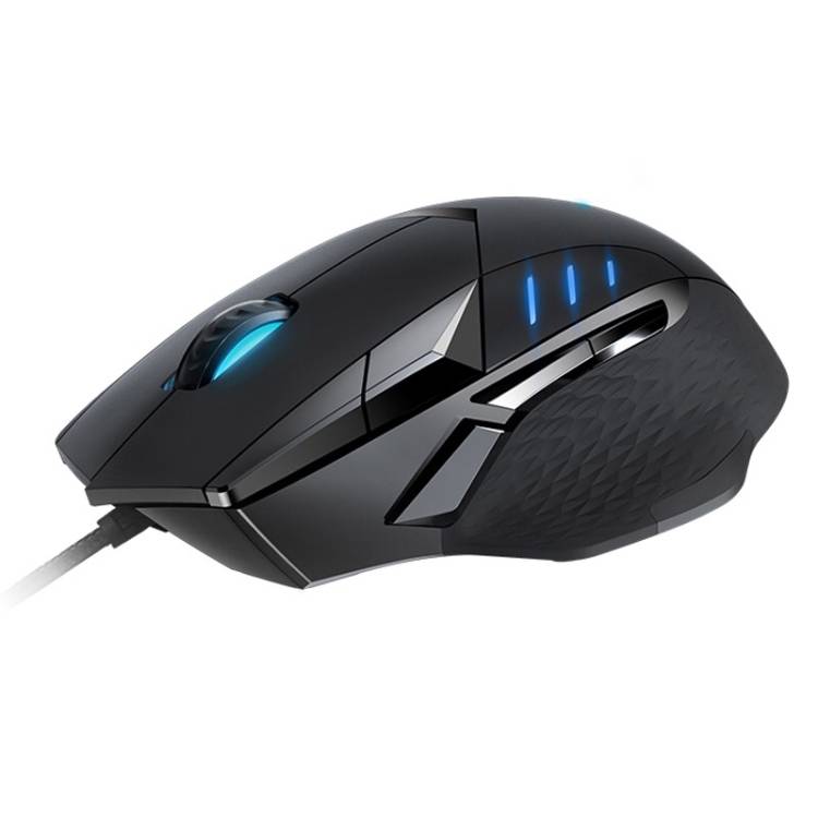 Rapoo VT300 6200 DPI 10 Programmable Buttons RGB Lighting System Gaming Wired Mouse(Black)