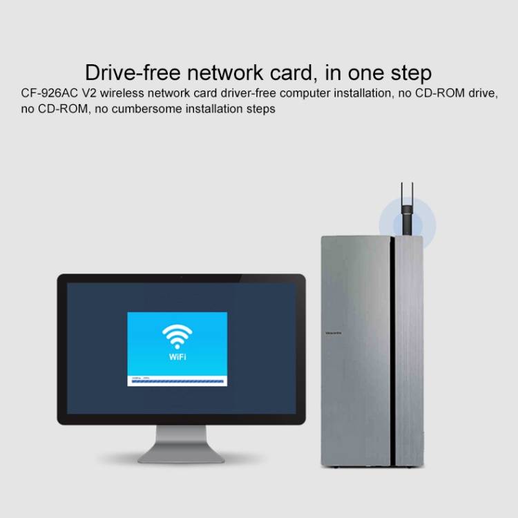 COMFAST CF-926AC V2 1200Mbps Dual-band Wifi USB Network Adapter Transmitter Receiver