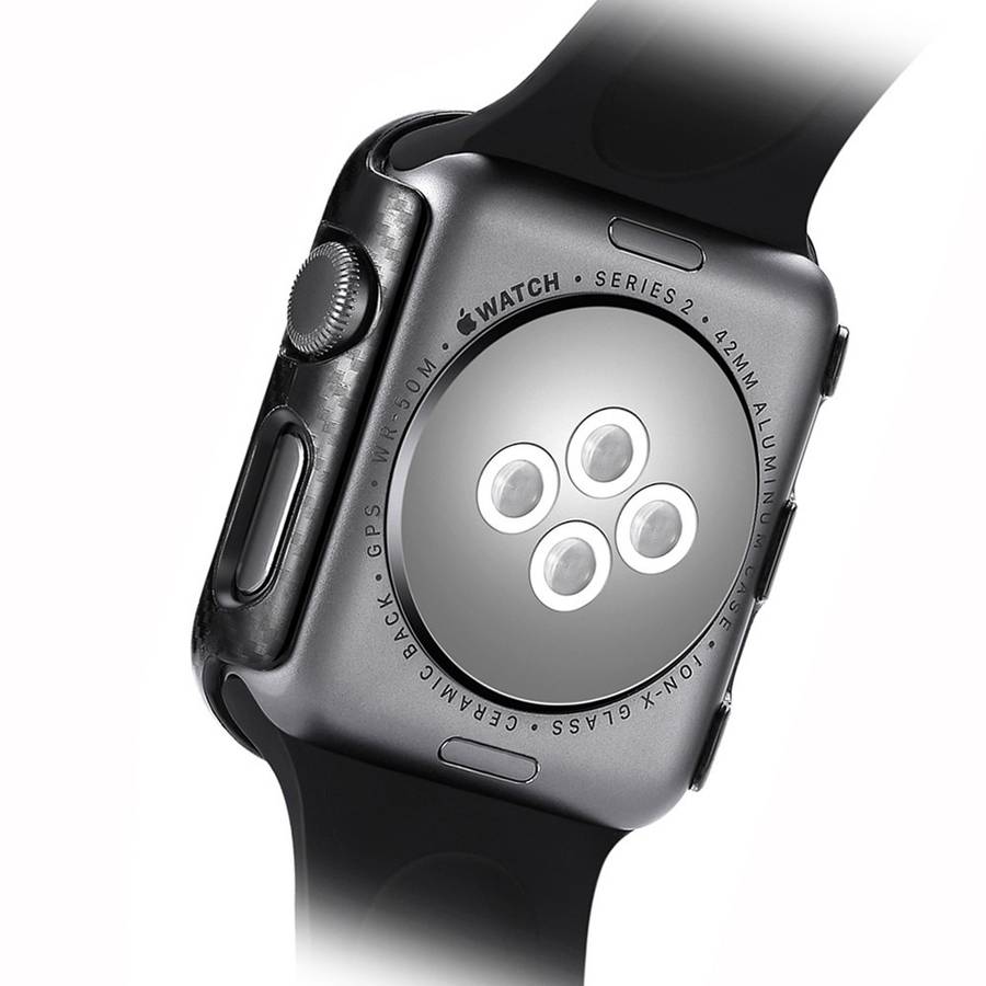 PC Carbon Fiber Frame Protection Case For Apple Watch Series 6 / 5 / 4 / Watch SE 44mm