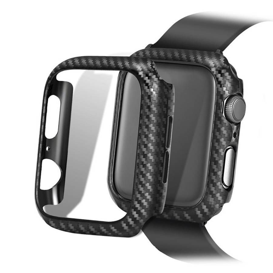PC Carbon Fiber Frame Protection Case For Apple Watch Series 6 / 5 / 4 / Watch SE 44mm