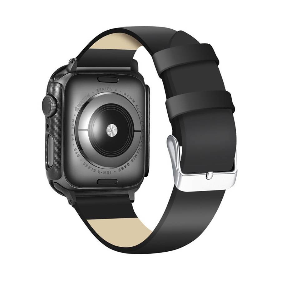 PC Carbon Fiber Frame Protection Case For Apple Watch Series 6 / 5 / 4 / Watch SE 44mm