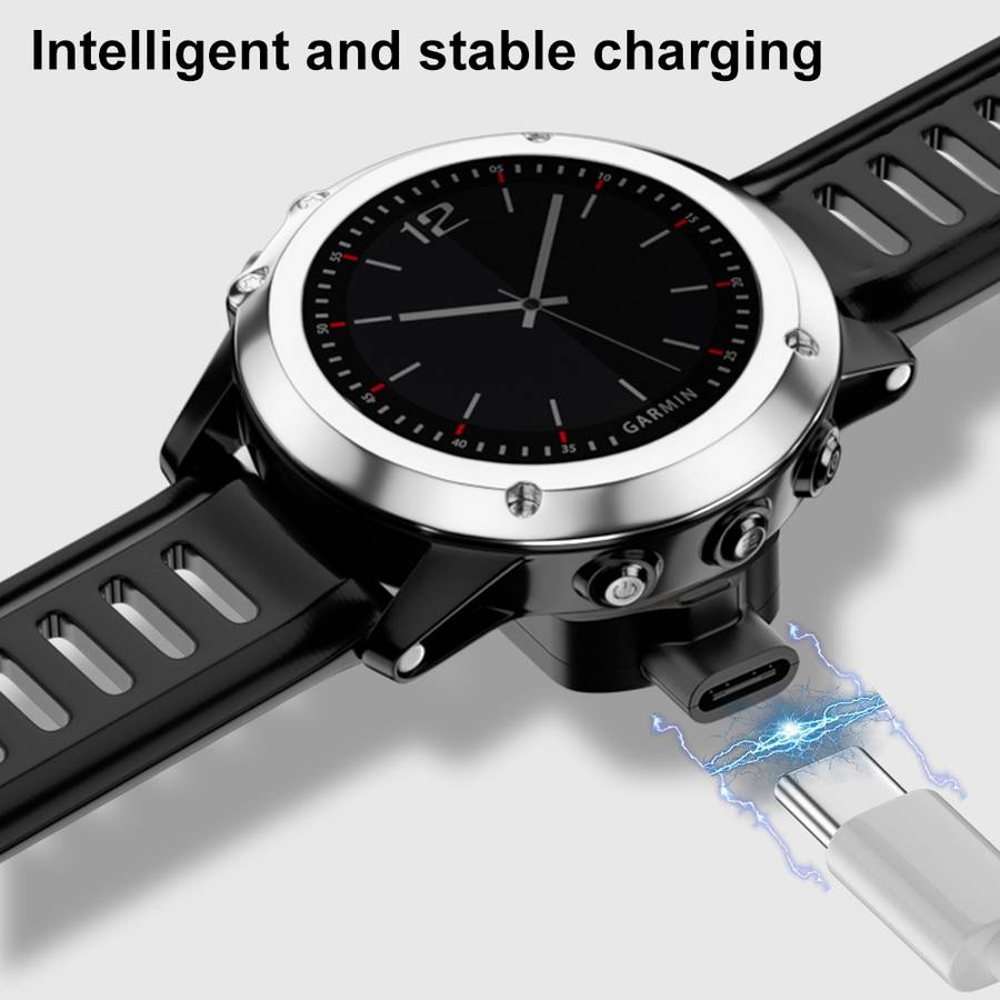 For Garmin MARQ2 Athlete Type-C Port Smart Watch Charging Adapter