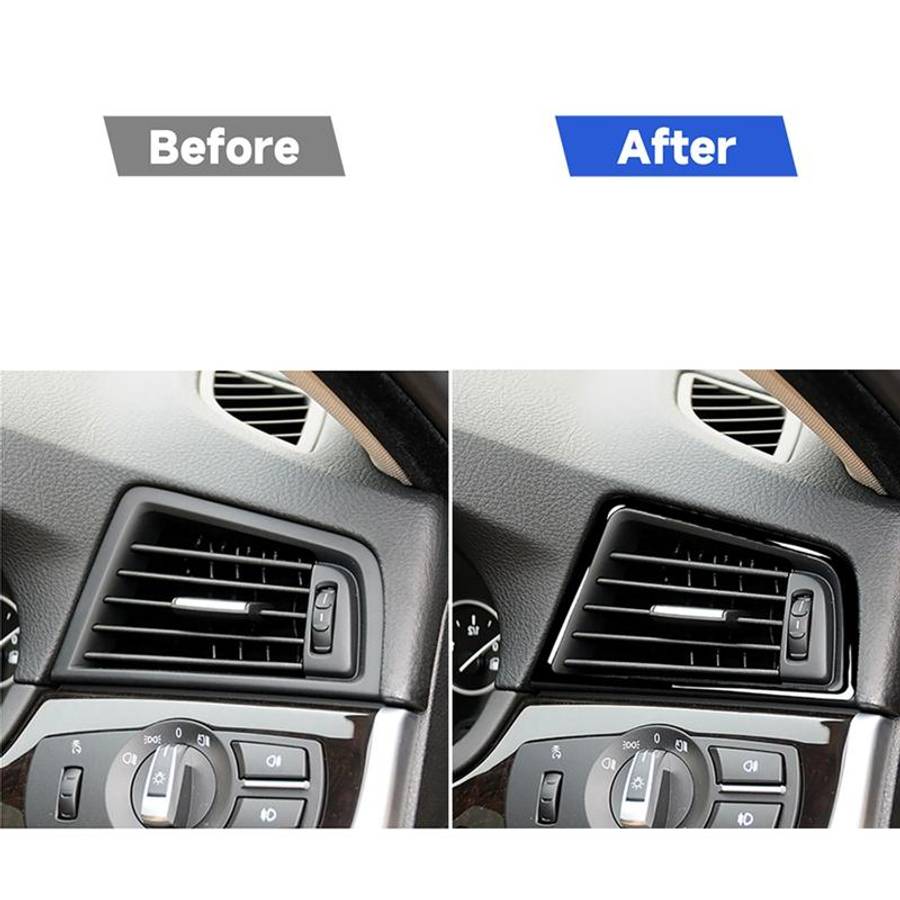 For BMW 5 Series F10 2011-2017 Car Side Air Outlet Frame Decorative Sticker,Right Drive