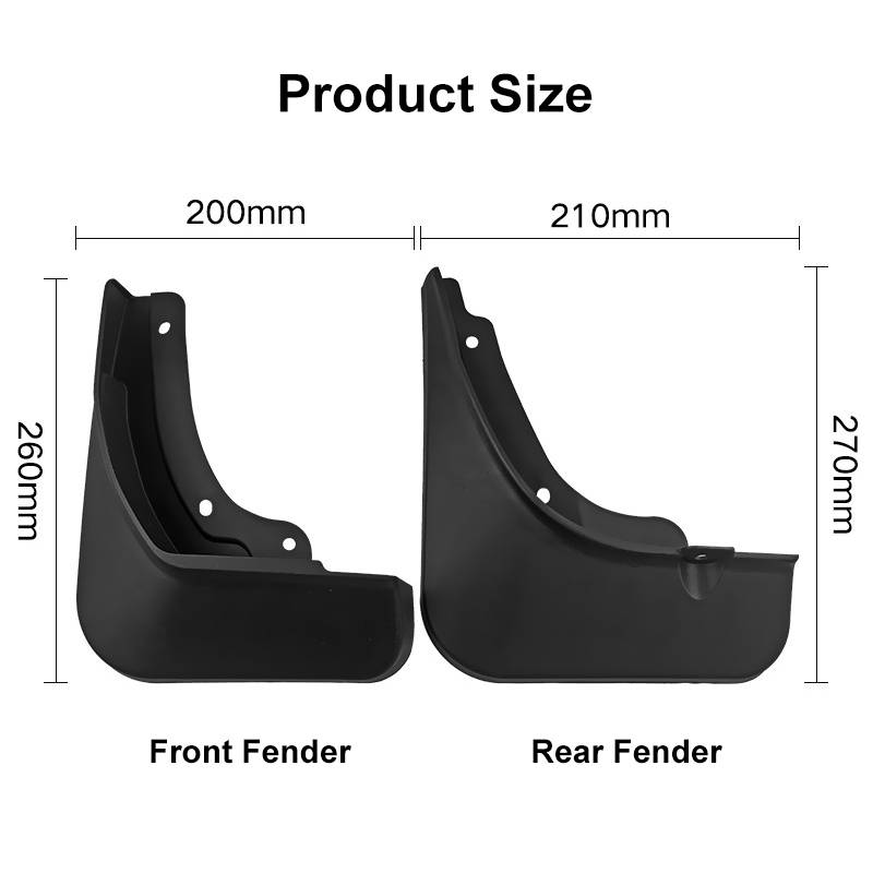 For KIA Sportage 2023 4pcs/Set Car Auto Soft Plastic Splash Flaps Fender Guard