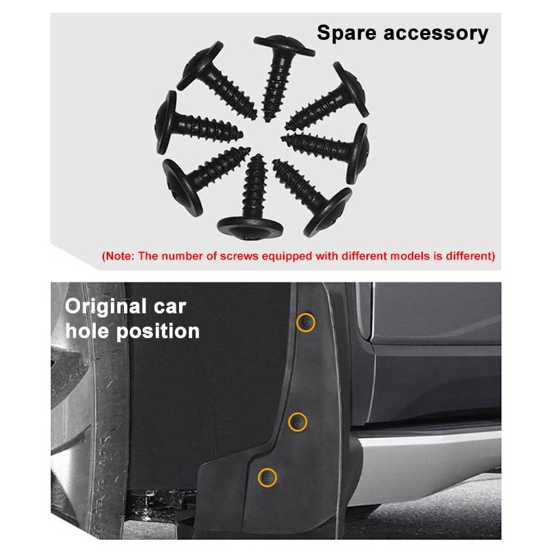 For Hyundai Santa Fe 2019-2021 4pcs/Set Car Auto Soft Plastic Splash Flaps Fender Guard