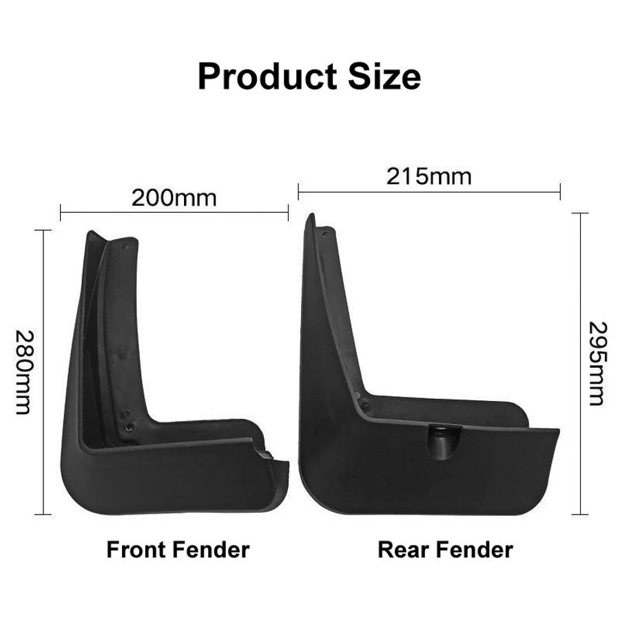 For Hyundai Tucson 2015-2020 4pcs/Set Car Auto Soft Plastic Splash Flaps Fender Guard