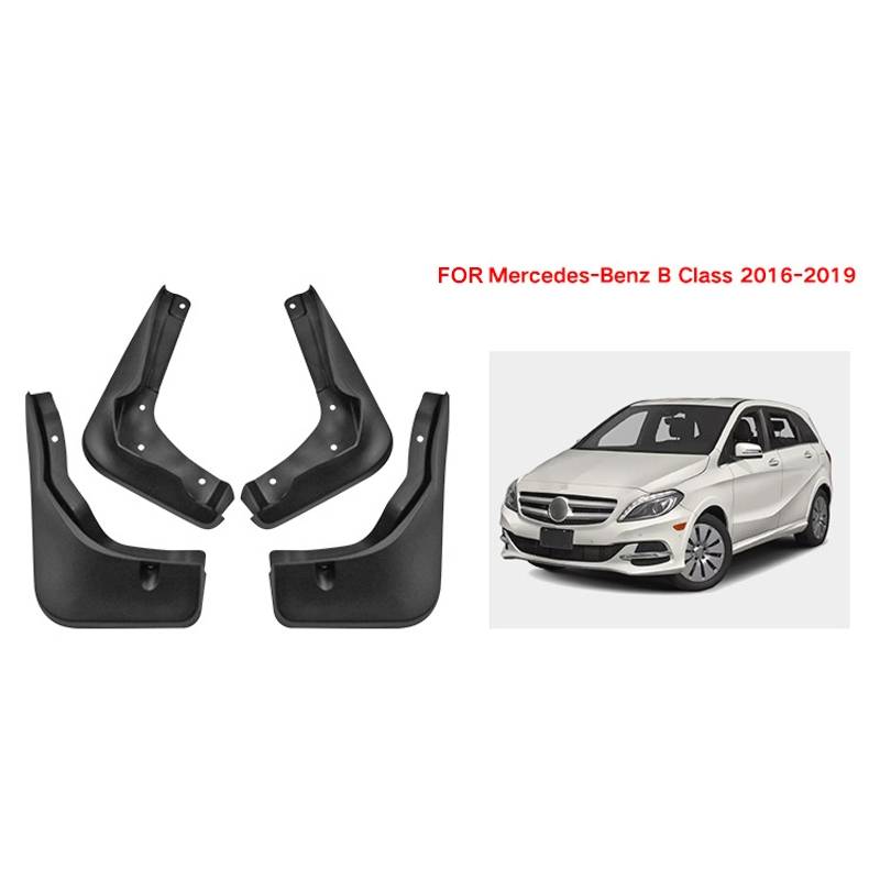 For Mercedes-Benz B-class 2016-2019 4pcs/Set Car Auto Soft Plastic Splash Flaps Fender Guard