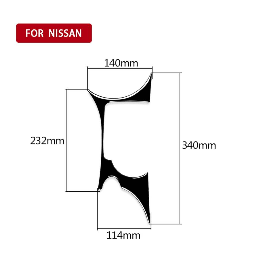 For Nissan 370Z Z34 2009- Car Water Cup Holder Panel Decorative Sticker, Left and Right Drive Univer