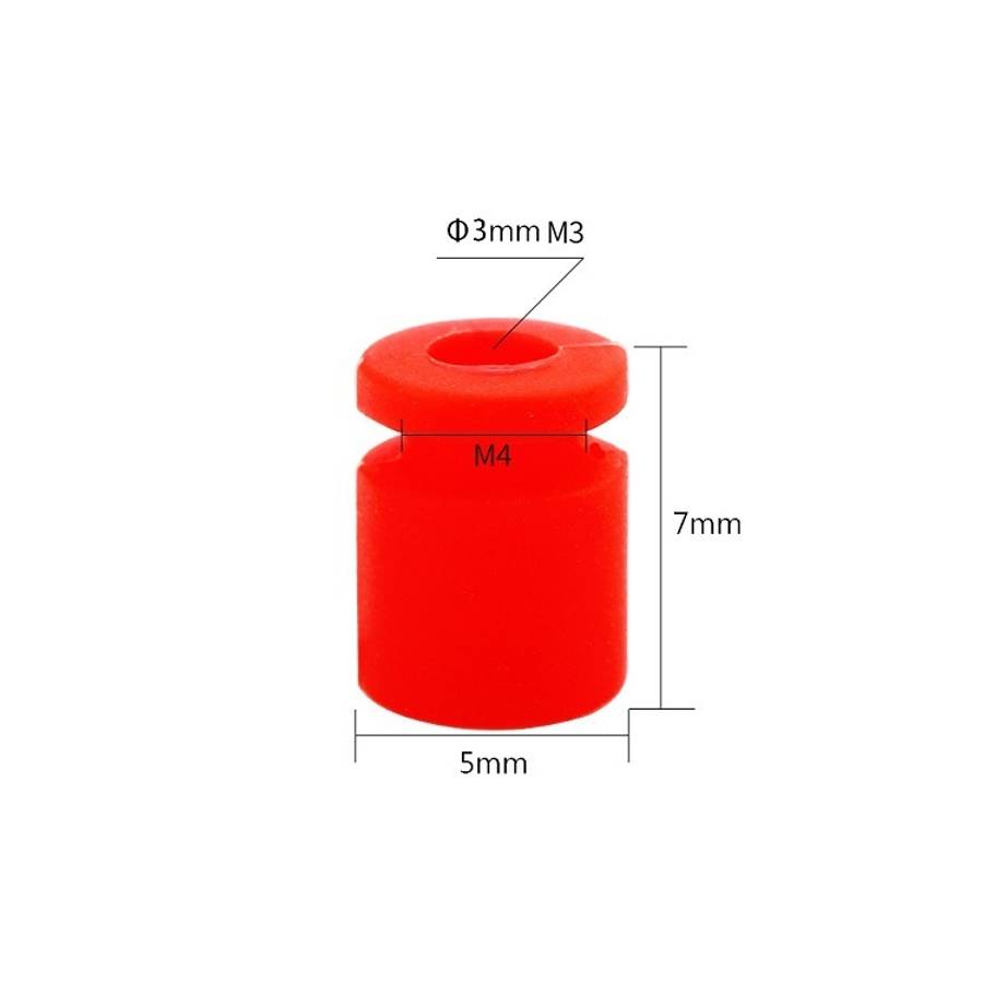 5 Packs / 100pcs iFlight Damping Rubber Column 4In1 ESC Shock-absorbing Ball Aerial Mo ... (Black)