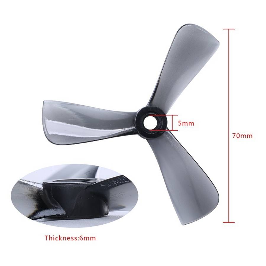 10 Packs / 40pcs iFlight Cine 3040 3 inch 3-Blade FPV Freestyle Propeller for RC FPV R ... (White)