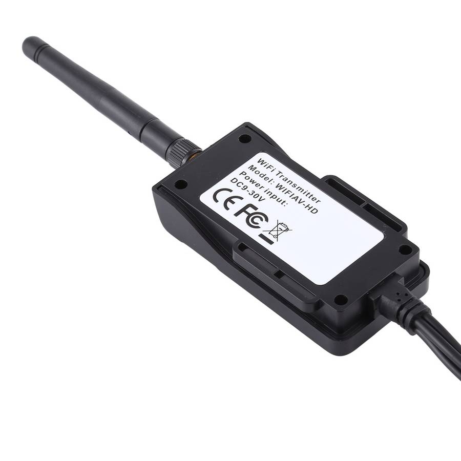 903S Pro WiFi HD Video Transmitter for Car, with AV Interface (Black)