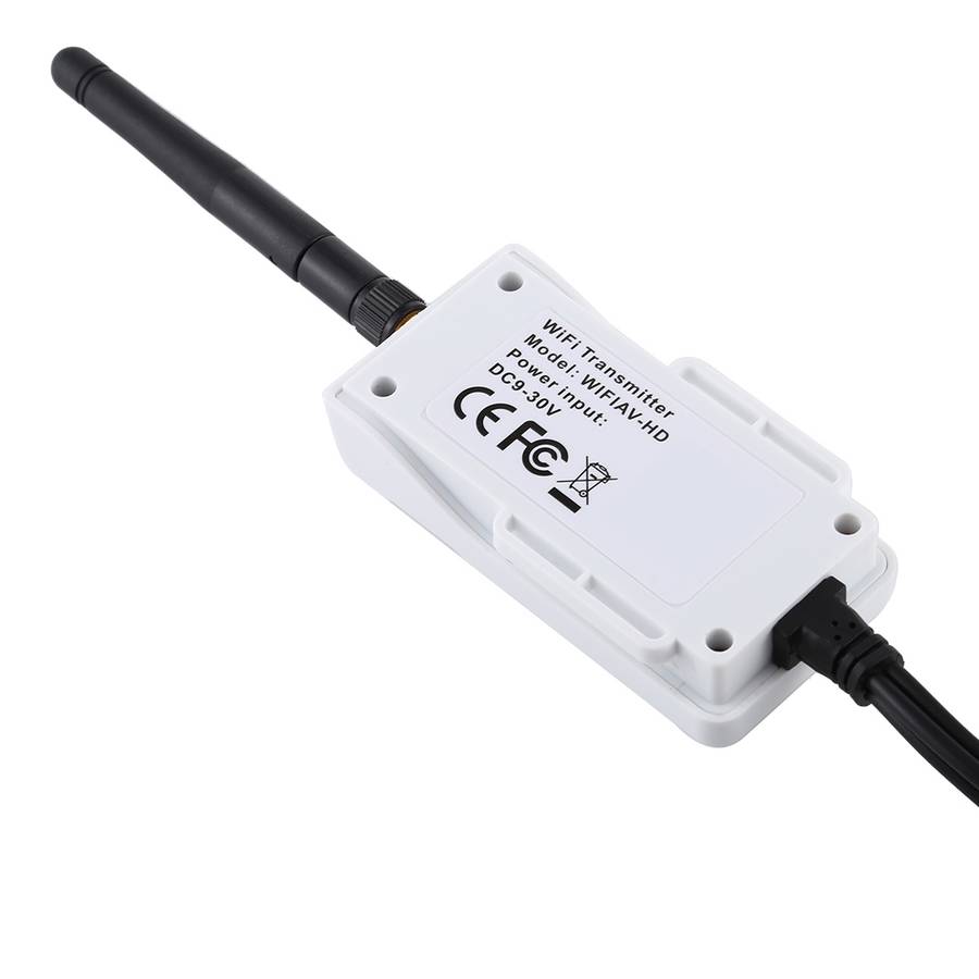 903S Pro WiFi HD Video Transmitter for Car, with AV Interface (White)