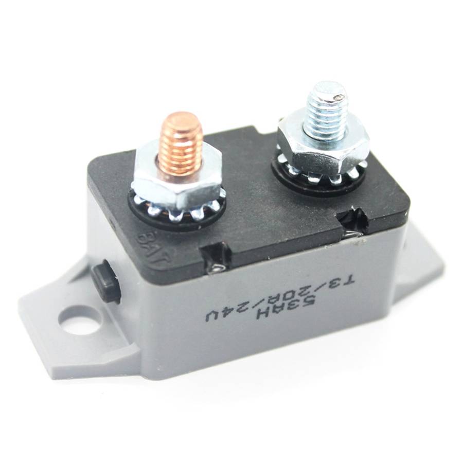 F3088-40A 40A Manual Reset Circuit Breaker Double Short Legs with Bolt 12/24V