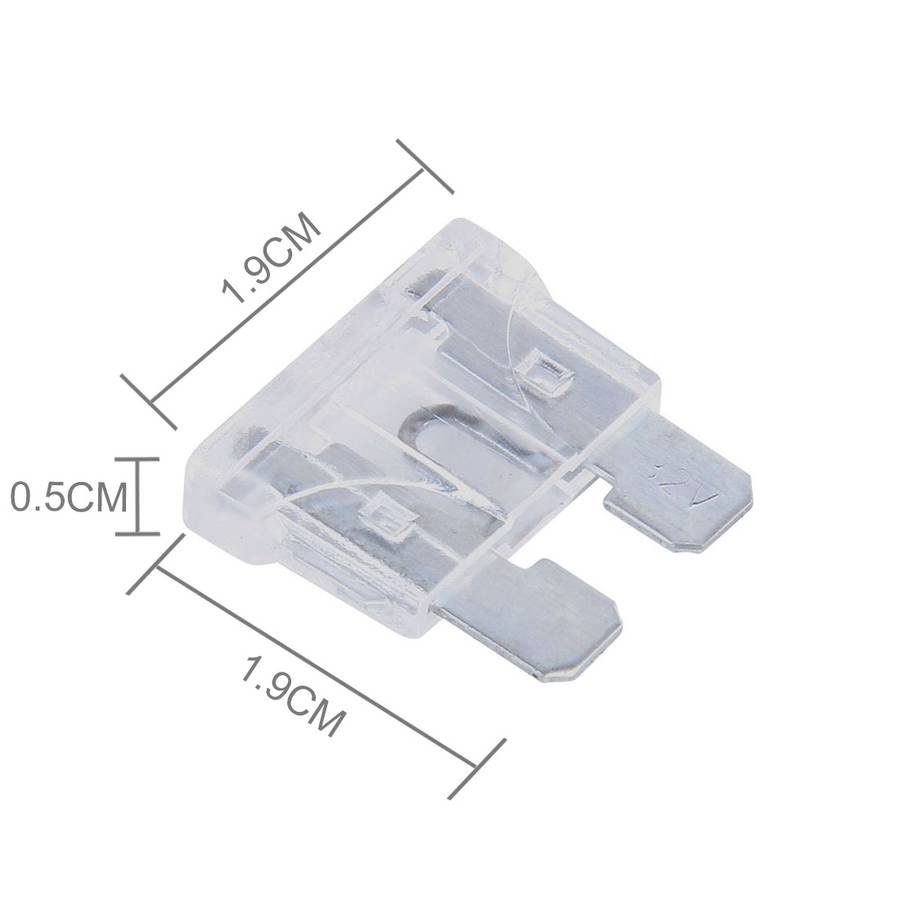 100 PCS 12V Car Add-a-circuit Fuse Tap Adapter Blade Fuse Holder (Big Size)(Transparent)