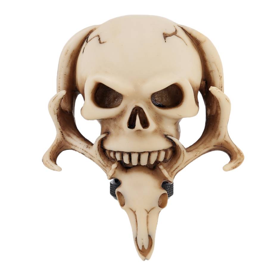 Universal Vehicle Car Creative Skull Double Heads Shaped Shifter Cover Manual Automatic Gear Shift K